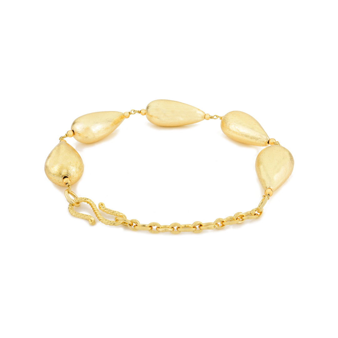 Golden Water Drops Bracelet