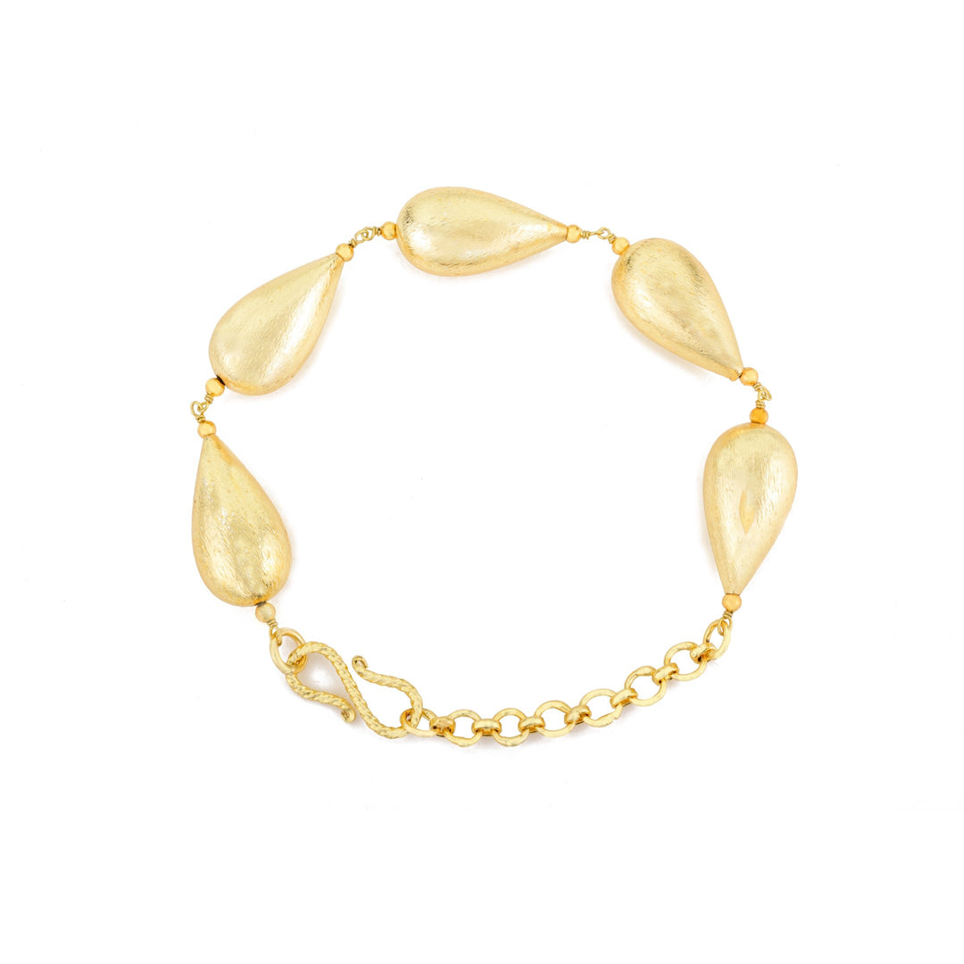 Golden Water Drops Bracelet